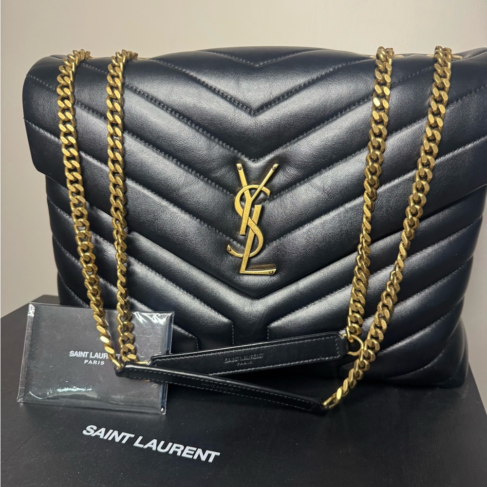 Saint Laurent Black Loulou medium bag YSL - Picture 2 of 7